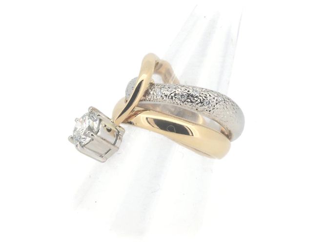 Autre Marque Anillo de diamante Nobuko Ishikawa Au750/PT900 Dorado - vista 2