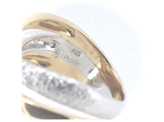 Autre Marque Anillo de diamante Nobuko Ishikawa Au750/PT900 Dorado - vista 5