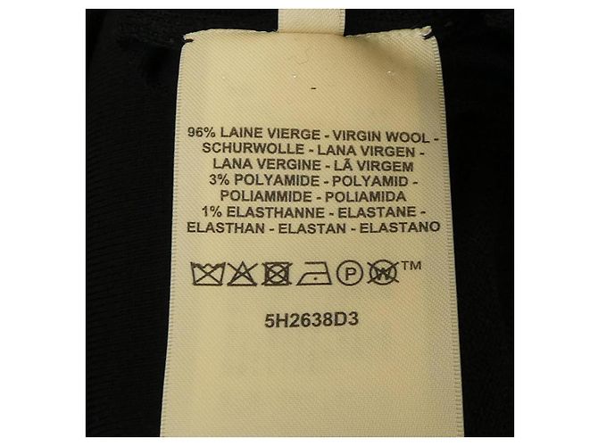 Hermès Hermes Wollstrick Schwarz - Ansicht 3