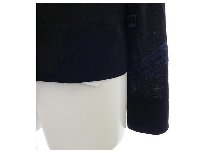 Hermès Hermes Wollstrick Schwarz - Ansicht 6