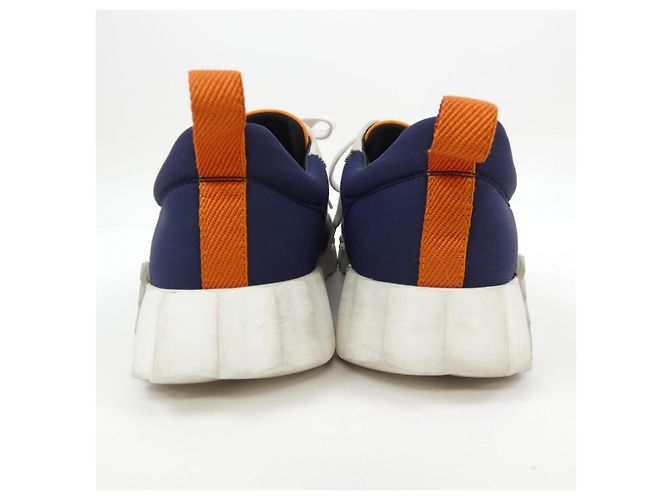 Hermès Sneakers in tela e suede Hermes 202143Z Blu Blu navy - vista 5