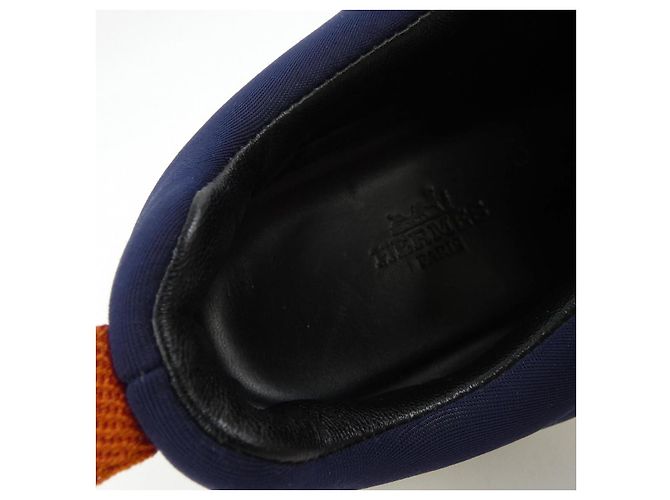 Hermès Sneakers in tela e suede Hermes 202143Z Blu Blu navy - vista 6