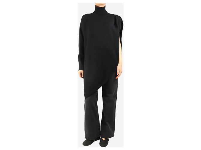 Alaïa Pull en laine noir asymétrique - taille UK 10 - vue 3