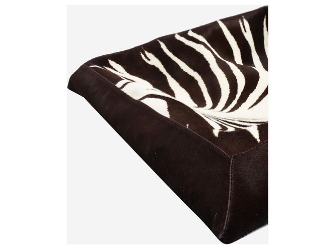 Bottega Veneta Grande borsa in pelo di pony marrone - vista 8
