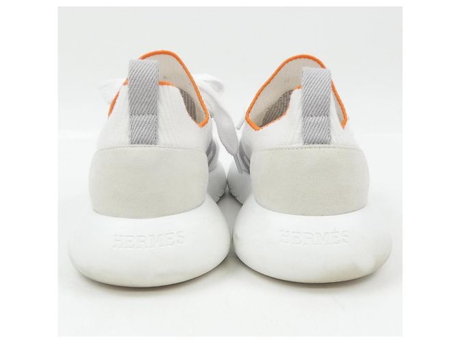 Sneakers Hermès Marrone Bianco - vista 5