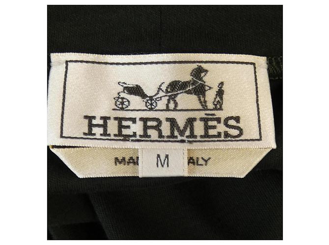 Hermès Top Hermes Talla M Verde Caqui - vista 4