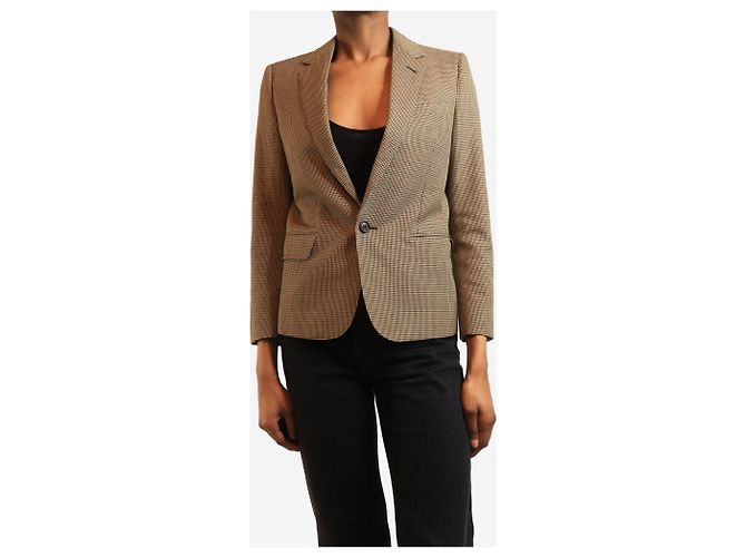 Céline Brauner Hahnentrittmuster-Blazer - Größe XS - Ansicht 4