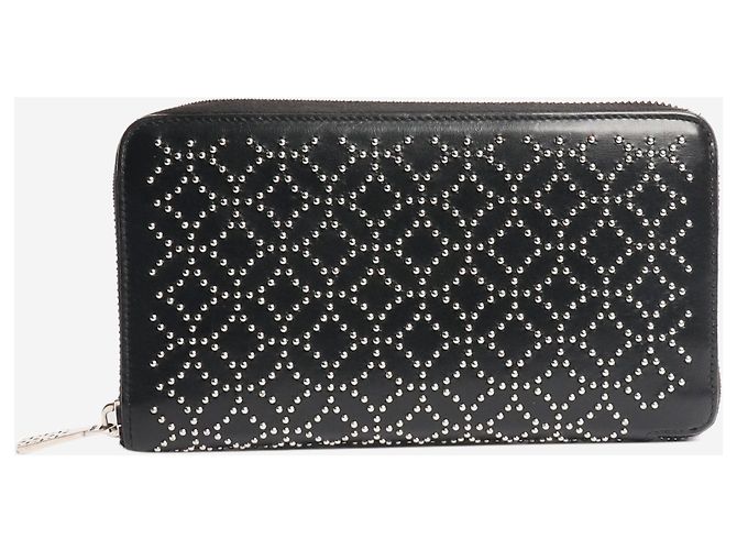 Alaïa Black leather studded wallet - view 2