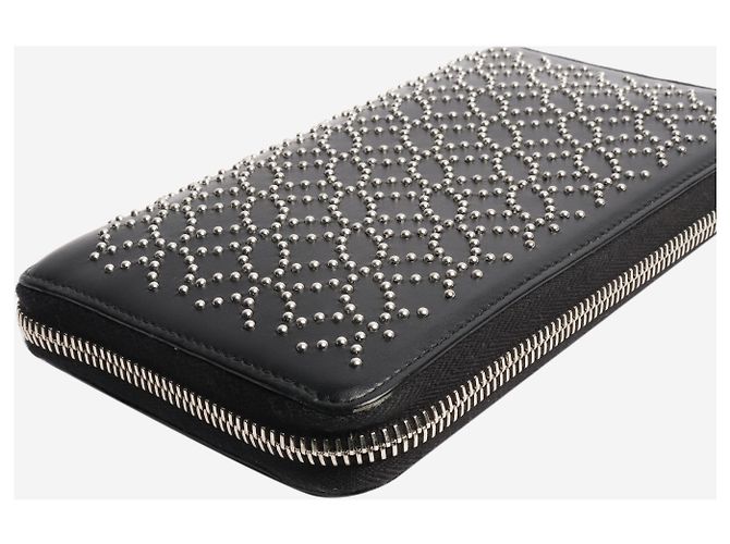 Alaïa Black leather studded wallet - view 3