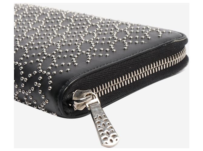 Alaïa Black leather studded wallet - view 4