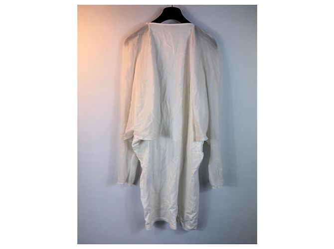 Autre Marque Weißes Seidenmischkleid von Sharon Wauchob - Ansicht 6
