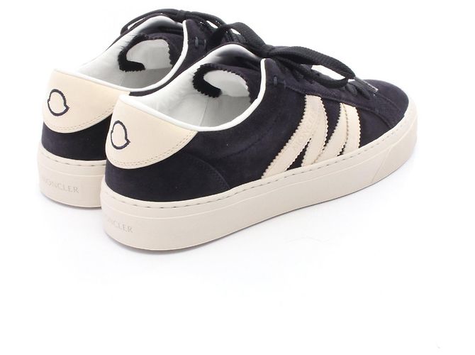 Moncler MONACO2 Suede Leather Sneakers - view 2