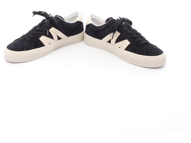 Moncler MONACO2 Suede Leather Sneakers - view 3