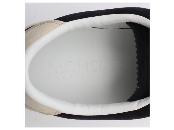 Moncler MONACO2 Suede Leather Sneakers - view 5