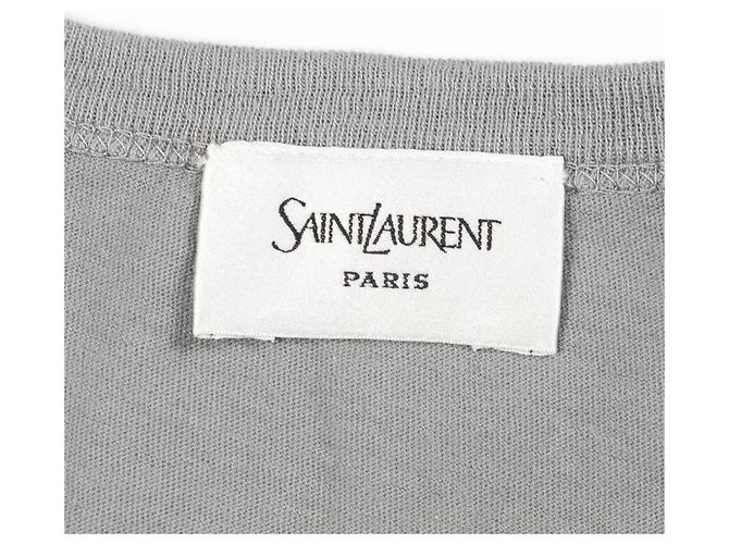 Yves Saint Laurent Top de algodón Saint Laurent Paris Verde - vista 3