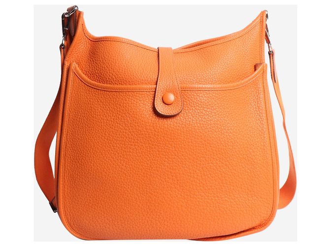 Hermès Borsa a spalla Evelyne arancione 2011 - vista 3
