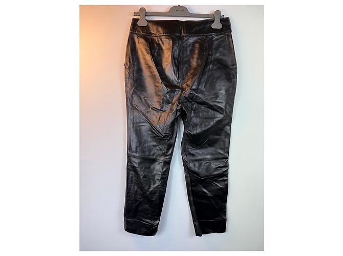 By Malene Birger Oppia Lederhose Schwarz - Ansicht 2
