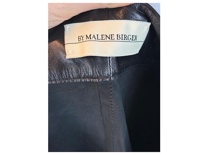 By Malene Birger Oppia Lederhose Schwarz - Ansicht 3