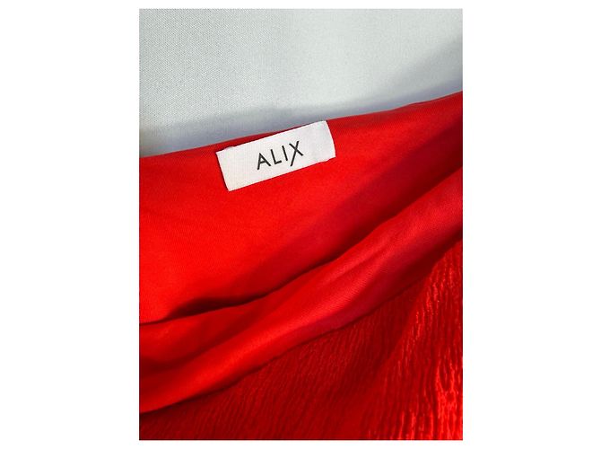 Autre Marque Rotes Ein-Schulter-Bodysuit - Ansicht 2
