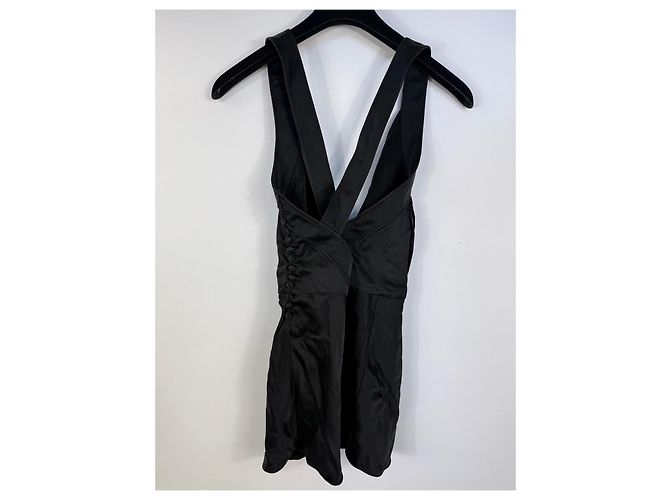 Top Halter de Seda Negra Khaite Negro - vista 4