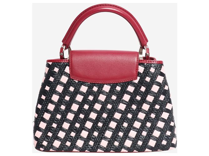 Louis Vuitton Bolsa de ombro Capucines BB rosa e preta - vista 3