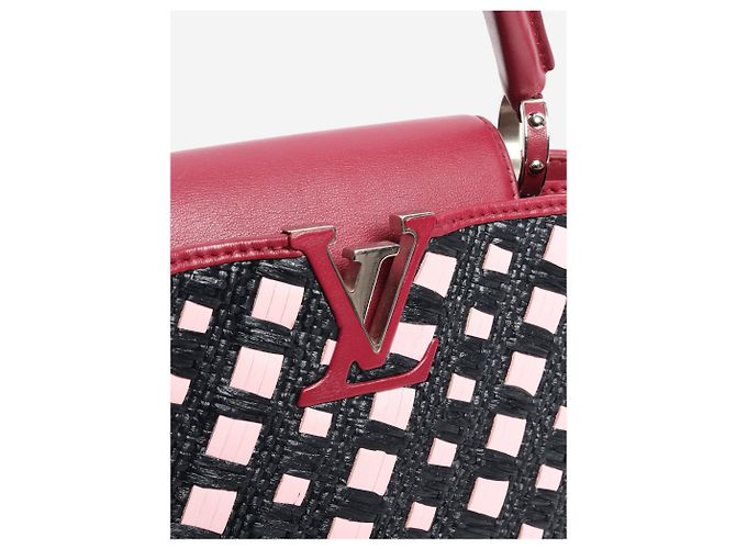 Louis Vuitton Bolsa de ombro Capucines BB rosa e preta - vista 5