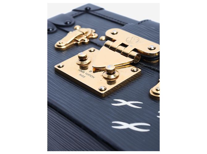 Louis Vuitton Borsa a tracolla petite malle nera - vista 10