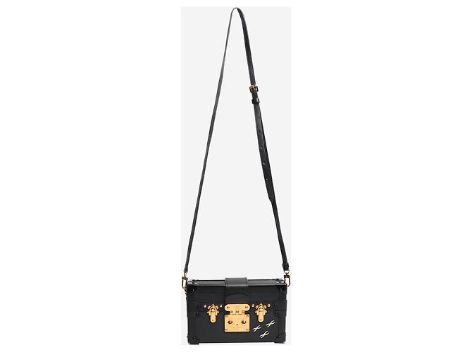 Louis Vuitton Borsa a tracolla petite malle nera - vista 2
