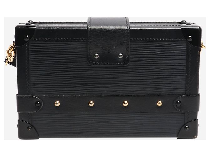 Louis Vuitton Borsa a tracolla petite malle nera - vista 3