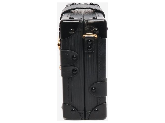 Louis Vuitton Borsa a tracolla petite malle nera - vista 4