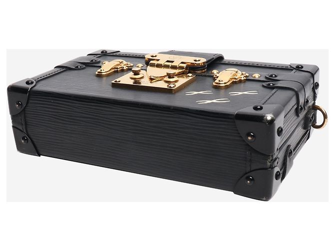 Louis Vuitton Borsa a tracolla petite malle nera - vista 5