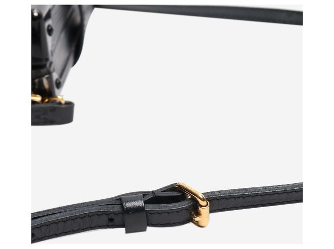 Louis Vuitton Borsa a tracolla petite malle nera - vista 8