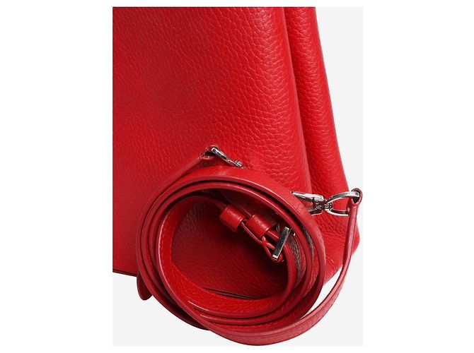 Louis Vuitton Borsa Capucines in pelle rossa - vista 6