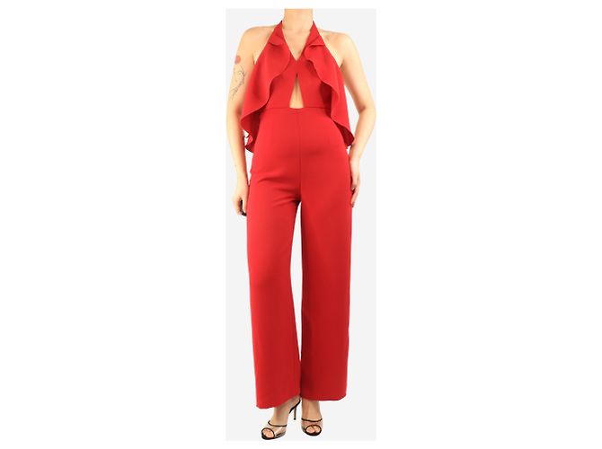 Autre Marque Mono halter de crepé rojo - talla UK 10 Roja - vista 3