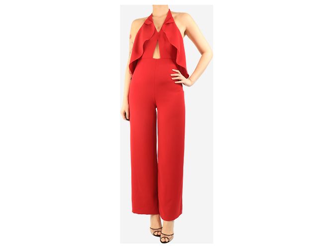 Autre Marque Mono halter de crepé rojo - talla UK 10 Roja - vista 4