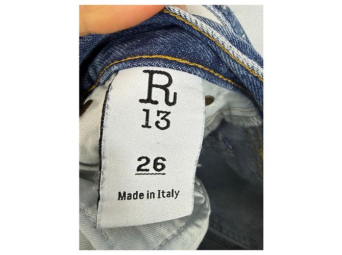 Jeans Hayden Paperbag R13 Azul - vista 3