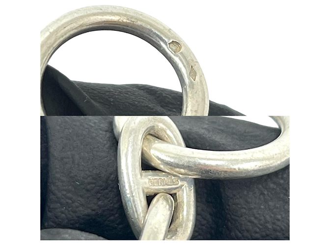 Pulseira de Charme Chaine d'Ancre PM em Prata da Hermès - vista 4