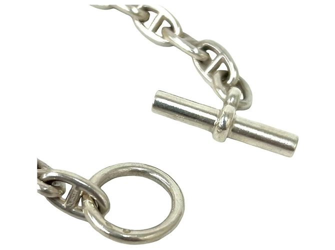 Pulseira de Charme Chaine d'Ancre PM em Prata da Hermès - vista 5