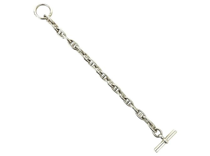 Pulseira de Charme Chaine d'Ancre PM em Prata da Hermès - vista 7