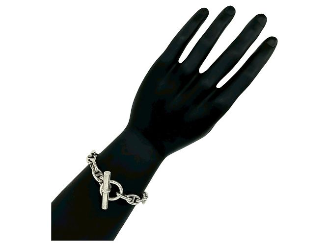 Hermès HERMES Bracciale Charm Chaine d'Ancre MM Argento - vista 2