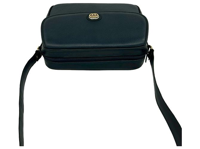 Borsa/ Pochette in Pelle Blu Navy Gucci - vista 4