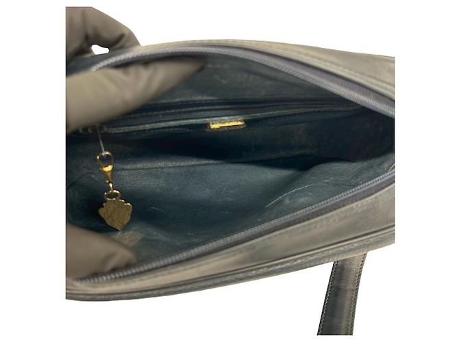 Borsa/ Pochette in Pelle Blu Navy Gucci - vista 9