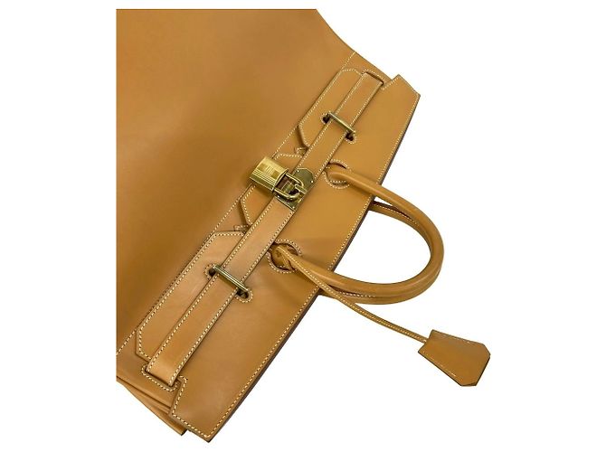 Borsa Tote Haut à Courroies 50 di Hermès Beige - vista 4