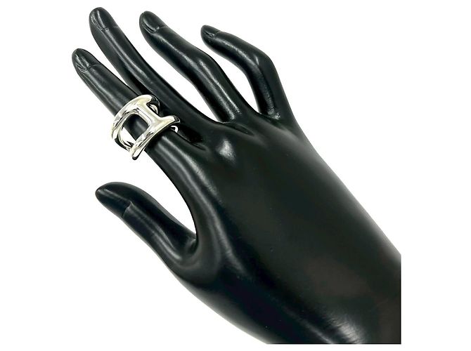 Ring Hermès Anello HERMES Osmos GM in argento sterling 925 - vista 2