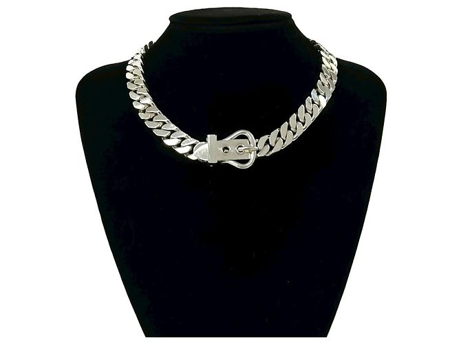 Collana a catena in argento sterling 925 Boucles Sellier Hermès - vista 2