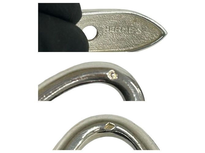 Collana a catena in argento sterling 925 Boucles Sellier Hermès - vista 3