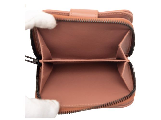 Beige Zucchino Canvas Bifold Compact Wallet von Louis Vuitton - Ansicht 4