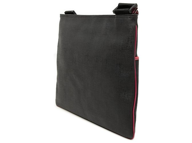 Borsa a tracolla Gucci in GG Supreme nera con logo del marchio. Nero - vista 2