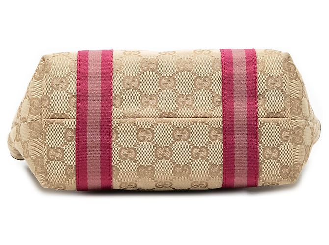 Borsa Jolicoeur in tela GG beige di Gucci - vista 3