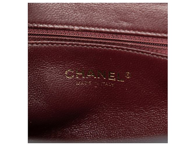 Borsa Tote in Pelle di Vitello Chevron Blu di Chanel con Collo e Cravatta Blu navy - vista 5